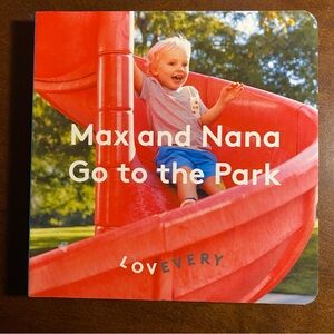 Lovevery Red Kids Book - Max and Nana Go to the Park